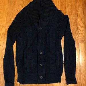 Express Men’s Cardigan Sweater Size Small Blue